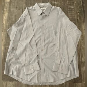 Pierre Cardin Gray Button Down Dress Shirt